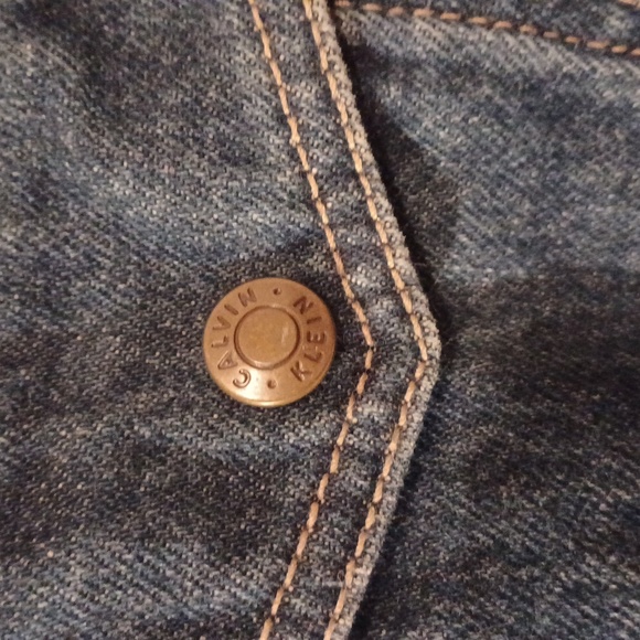 Calvin Klein, dark blue,denim, jacket Sz.L - Picture 2 of 5
